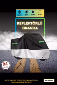 چادر موتورسیکلت خاکستری بازتابنده کیف پشتی سیاه YAMAHA X MAX 400 TECH AutoEN