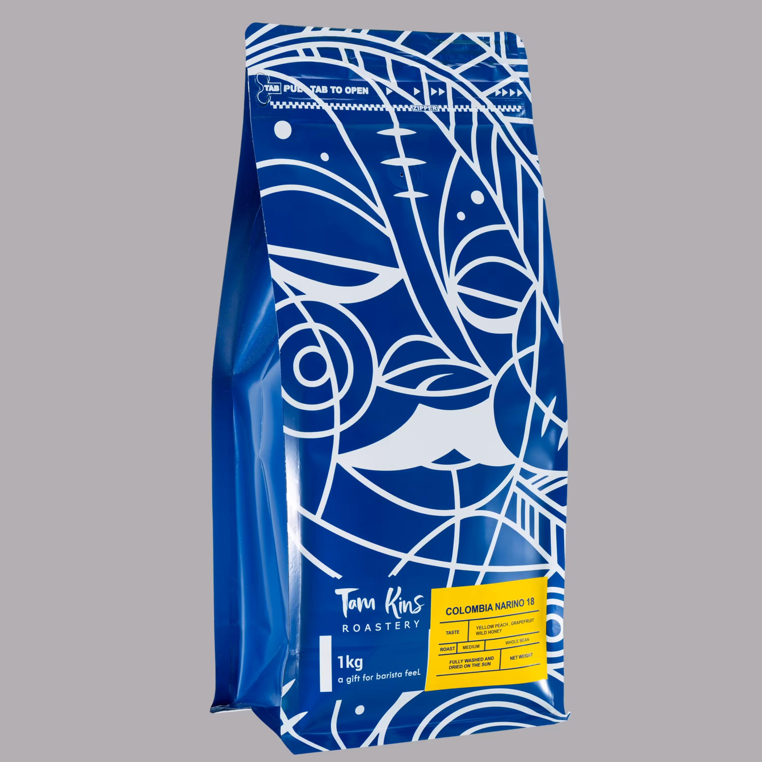 دانه قهوه اتیوپی 100درصد  عربیکا تام کینز