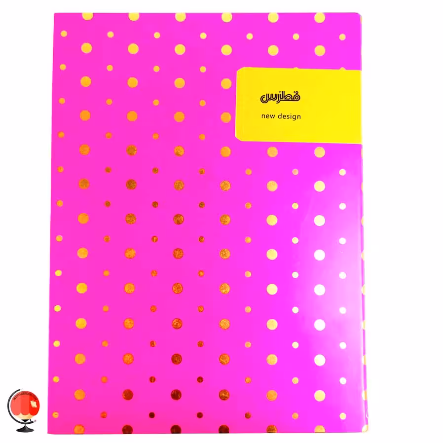دفتر کلاسوری 100 برگ طرح توپی برند فطرس رنگ سرخابی