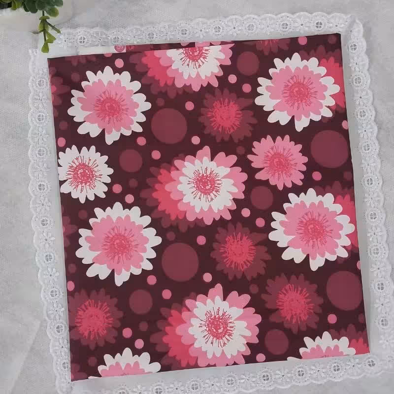 سفره 6نفره طرح گل بابونه زرشکی