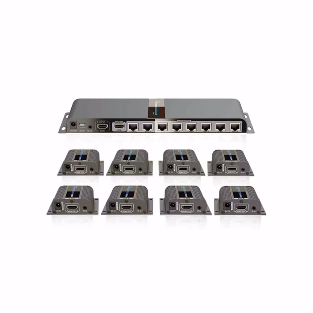 اکستندر و اسپلیتر 1 به 8 HDMI لنکنگ مدل LKV718PRO