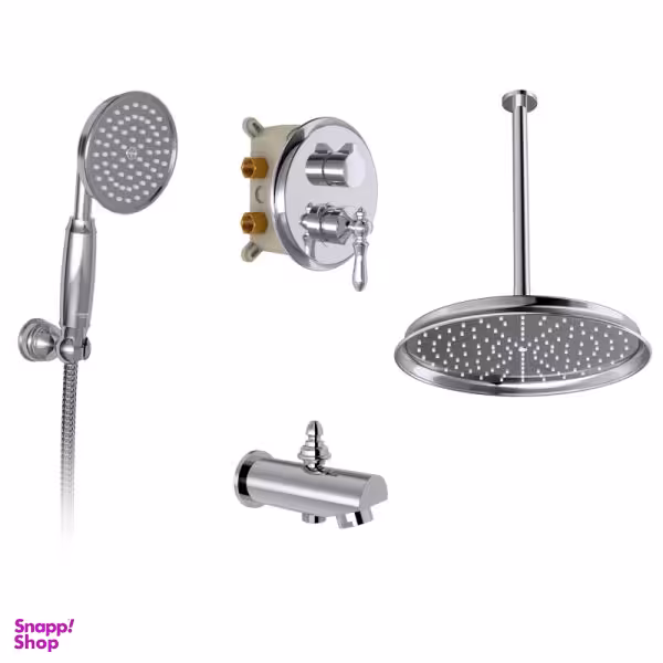 ست شیرآلات حمام شودر مدل زیگموند تیپ کد 4