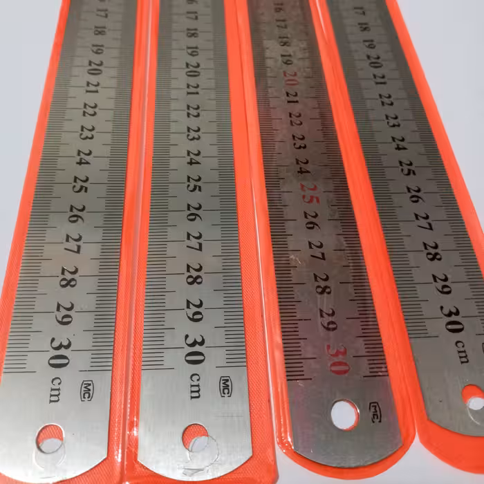 خطکش 2عددی فلزی 30 سانت جنس خوب درجه 1