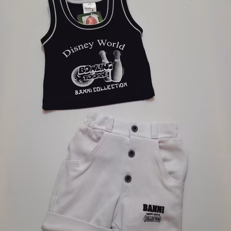 ست رکابی و شلوارک مناسب صفر تا 24ماه