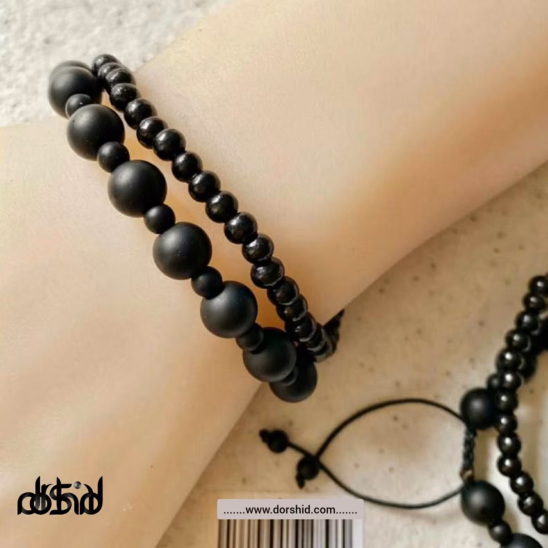 دستبند دوتایی سنگی، مناسب آقایان و بانوان