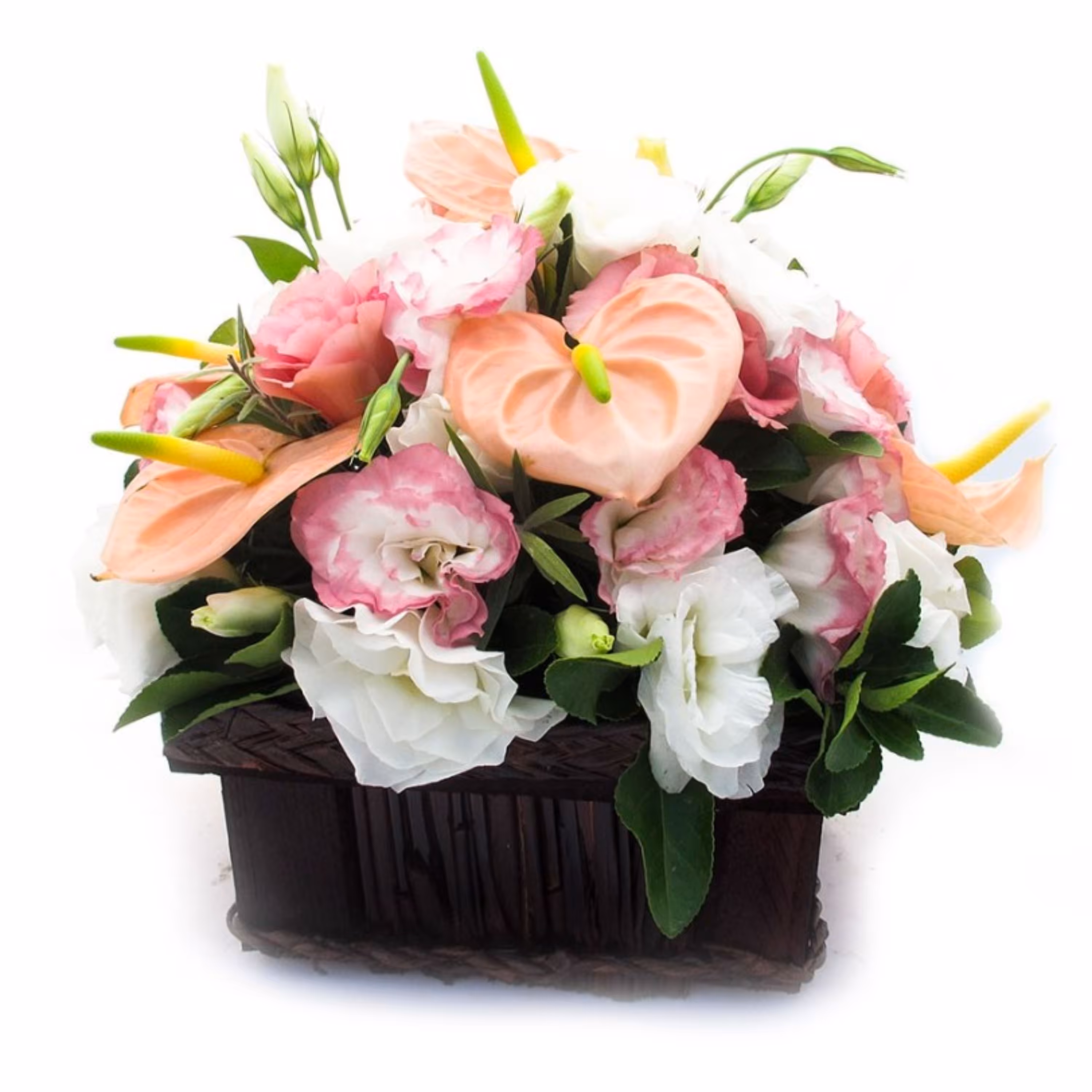 باکس گل طبیعی شاخه بریده مناسب برای هدیه روز زن و روز مادر