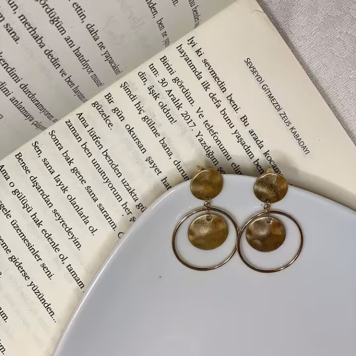 گوشواره سکه کوبیده