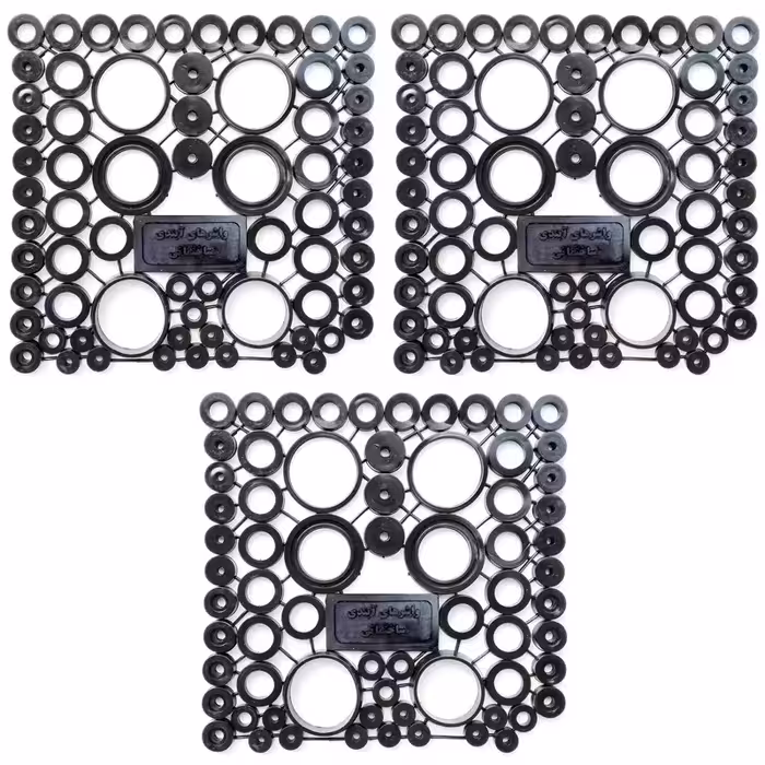 مجموعه 204 عددی واشر ، در بسته بندی مخصوص فروشگاه گنجه