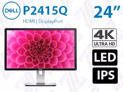 مانیتور استوک Dell P2415Q پنل LED 4K AH-IPS HDMI 6ms sRGB 99%