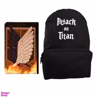 کوله پشتی مدل انیمه اتک آن تایتان کد kp55 به همراه کلاسور