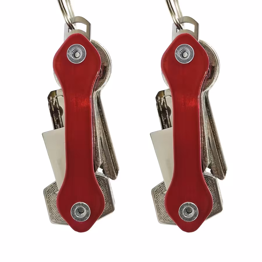 پک دو عددی جاکلیدی طرح تاشو خان و خانجون - رنگ قرمز