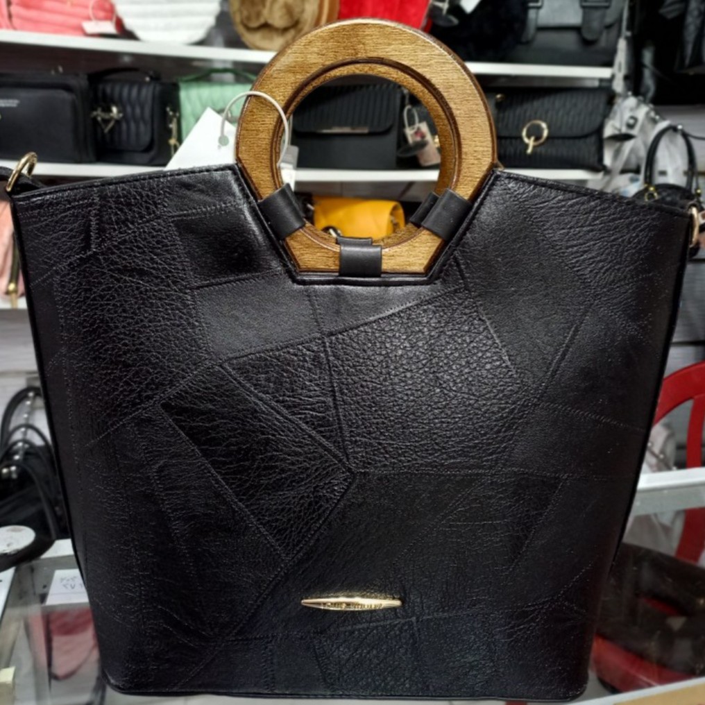 کیف مجلسی دسته چوبی زنانه