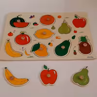 پازل دکمه دار طرح میوه