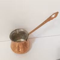 قهوه جوش مسی دسته مسی سایز کوچک کد65-102