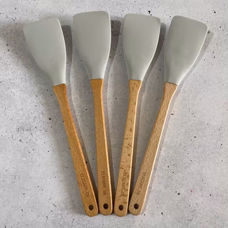 کفگیر سیلیکونی دسته چوبی الگانت ( 30 سانتی )

