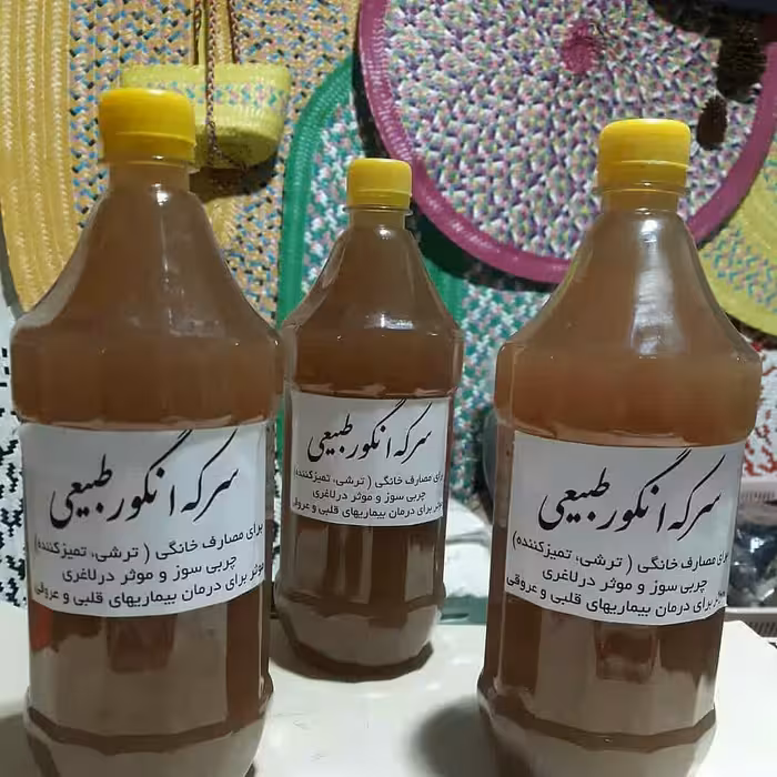 سرکه انگور خمره ای طبیعی 1.5 لیتری