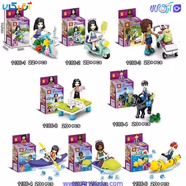 سری آدمک لگویی دخترانه مدل دوستان SY 1186