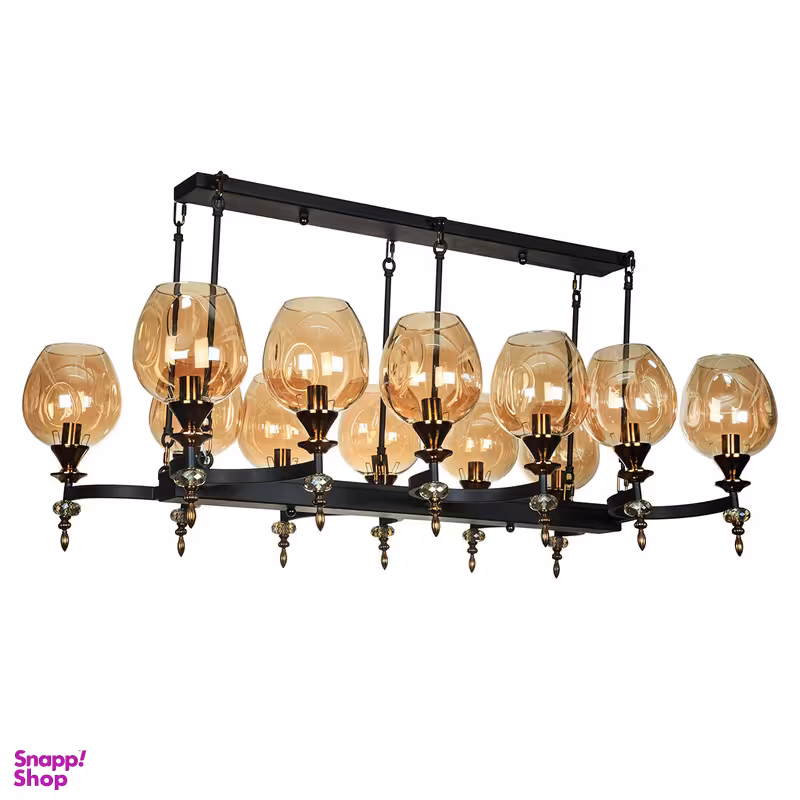 لوستر لاینر 12 شعله چشمه نور مدل 1702/12