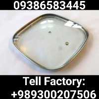 درب پیرکس قابلمه مربع - تولیدی درب پیرکس قابلمه مربع - ساخت شرکت  رامیلا تفلون - glass lid pot factory in iran 
