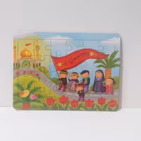 پازل تخته وایت برد دار  دسته بچه های عزادار در محرم و کربلا