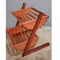 جا پیاز سیب زمینی چوبی  نیم دایره 