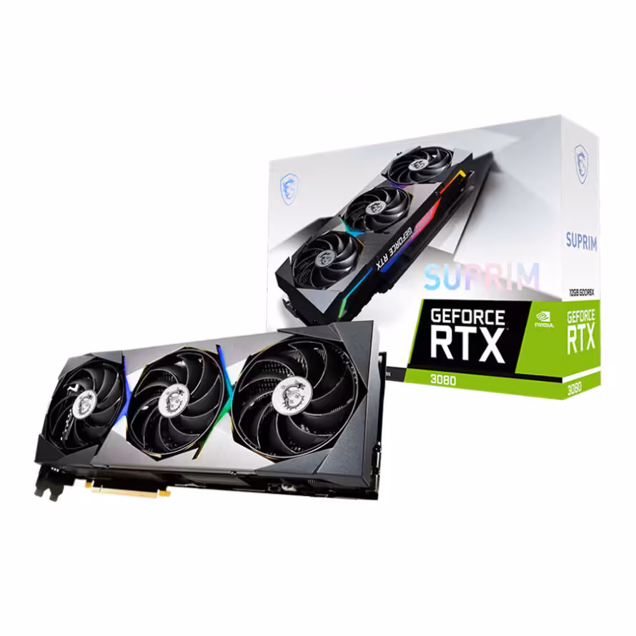 کارت گرافیک ام اس آی GeForce RTX 3080 SUPRIM 12G LHR