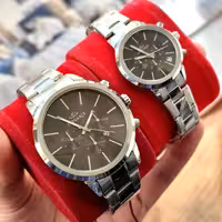 ست ساعت مردانه و زنانه الگانس طرح سه موتوره با رنگبندی متنوع(قیمت تک)