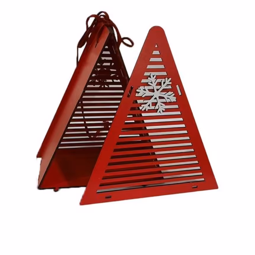 جعبه باکس چوبی مثلث درب دار