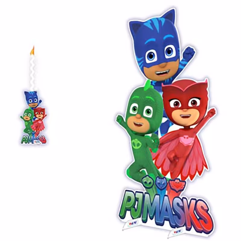 استند رومیزی تزیینی مدل پی جی ماسک پسران شب نقاب به همراه شمع