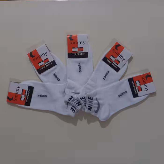  جوراب مچی زنانه و مردانه  پک 12 جفتی جین کامل تمام نخ پنبه اعلا 