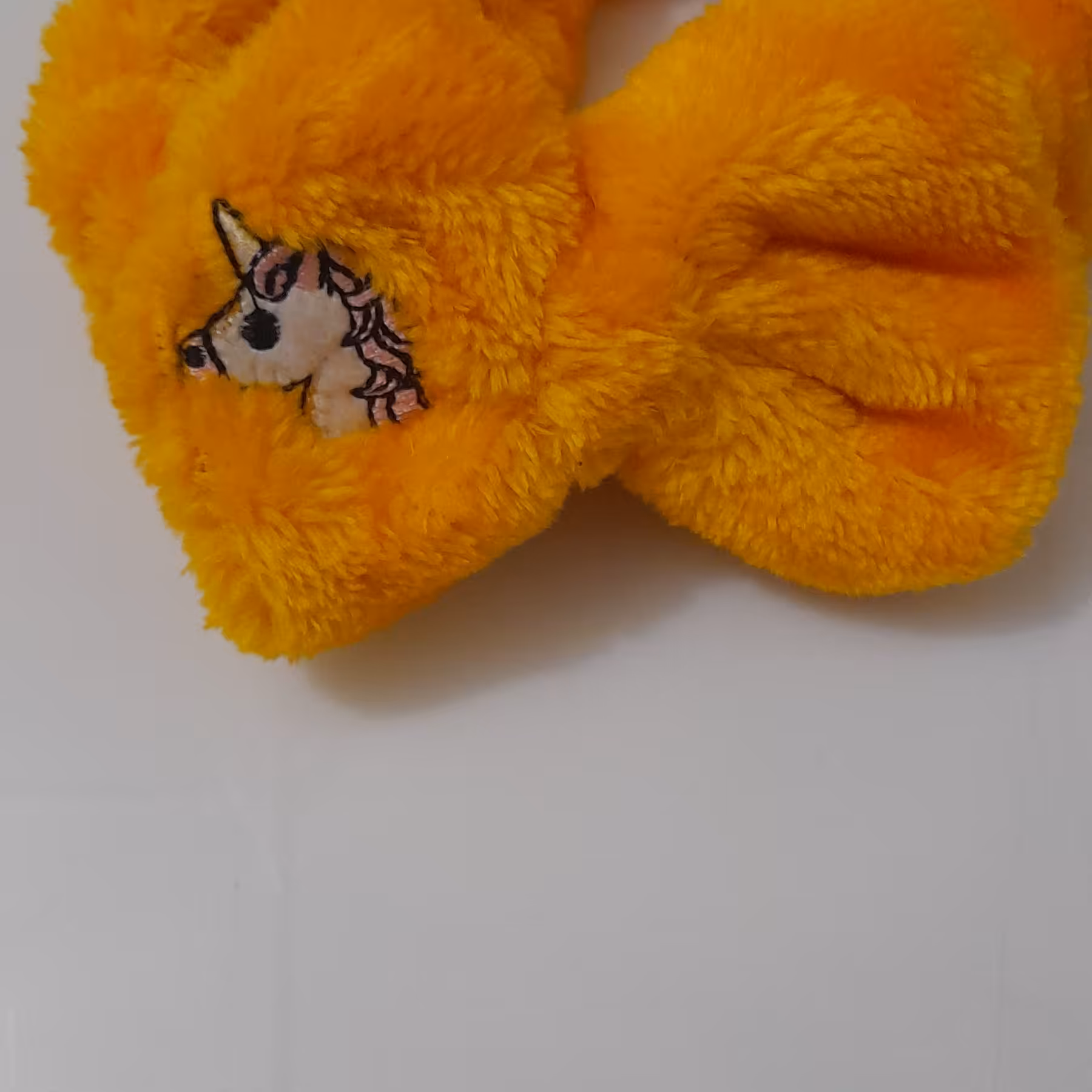 هدبند حوله ای آرایشی با طرح تک شاخ و خرسی