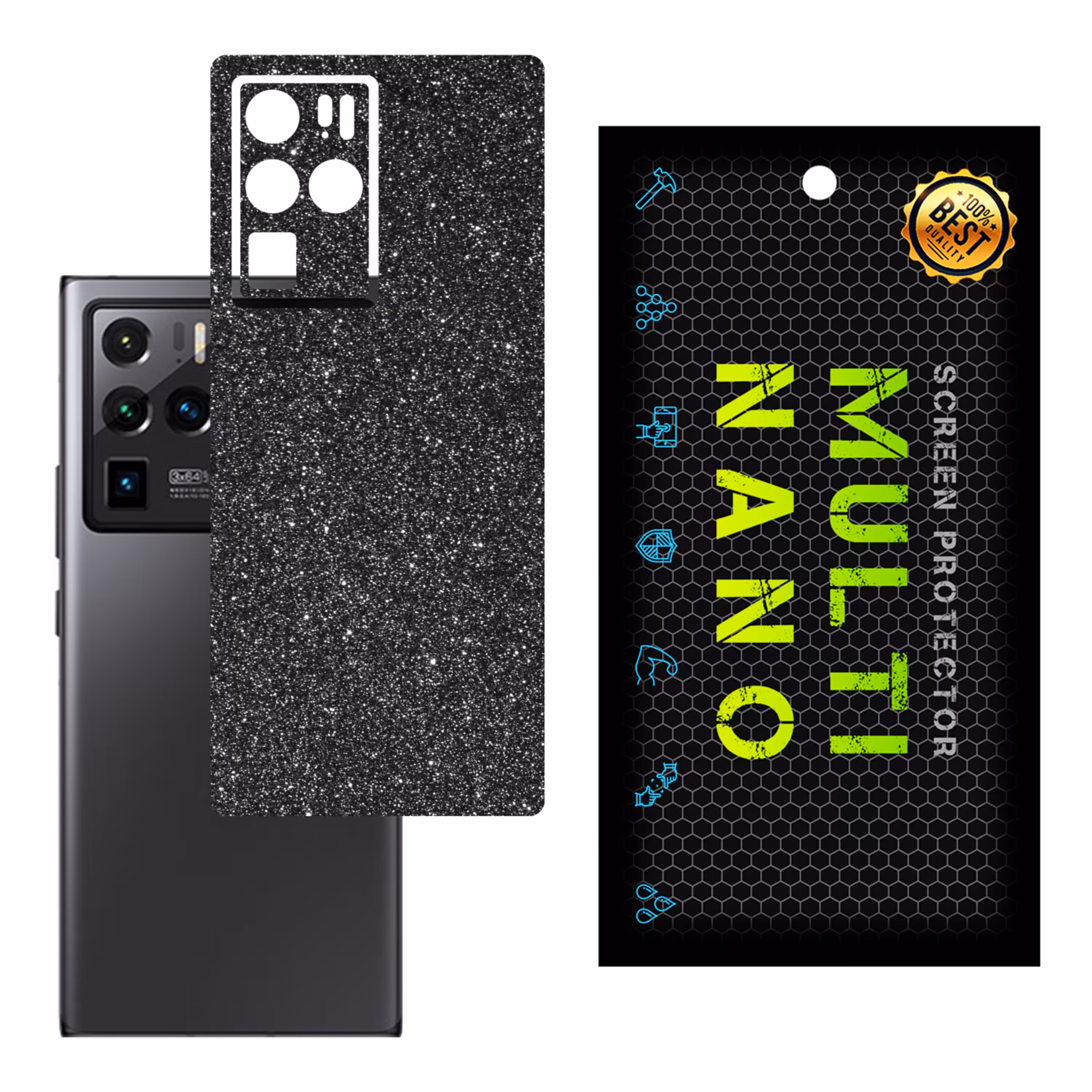 برچسب پوششی MultiNano مدل X-G1F-Gray برای پشت موبایل زد تی ای Nubia Z30 Pro