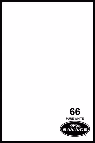 فون کاغذی سفید SAVAGE Widetone #66 PURE WHITE