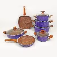 سرویس قابلمه 12 پارچه اویز EVIZ مدل سوئینگ بنفش با ارسال رایگان