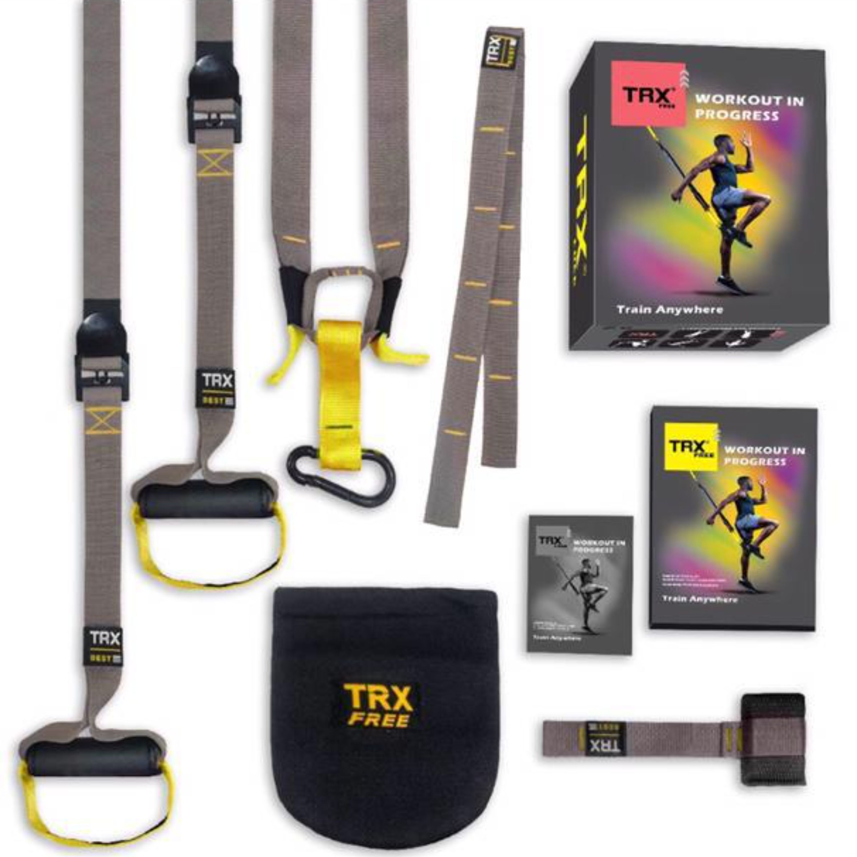 بند TRX طوسی زرد تی ار ایکس TRX FREE