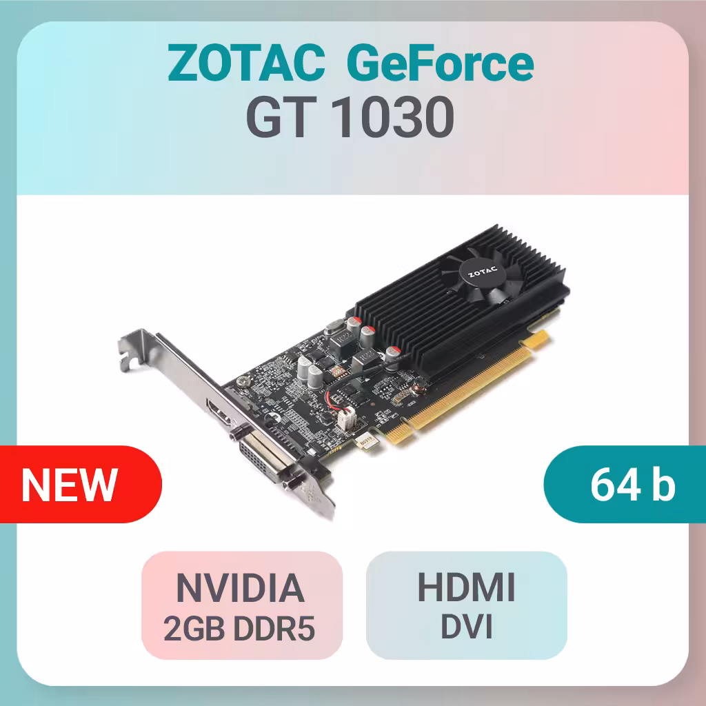 کارت گرافیک Zotac مدل GeForce GT 1030 ظرفیت 2GB
