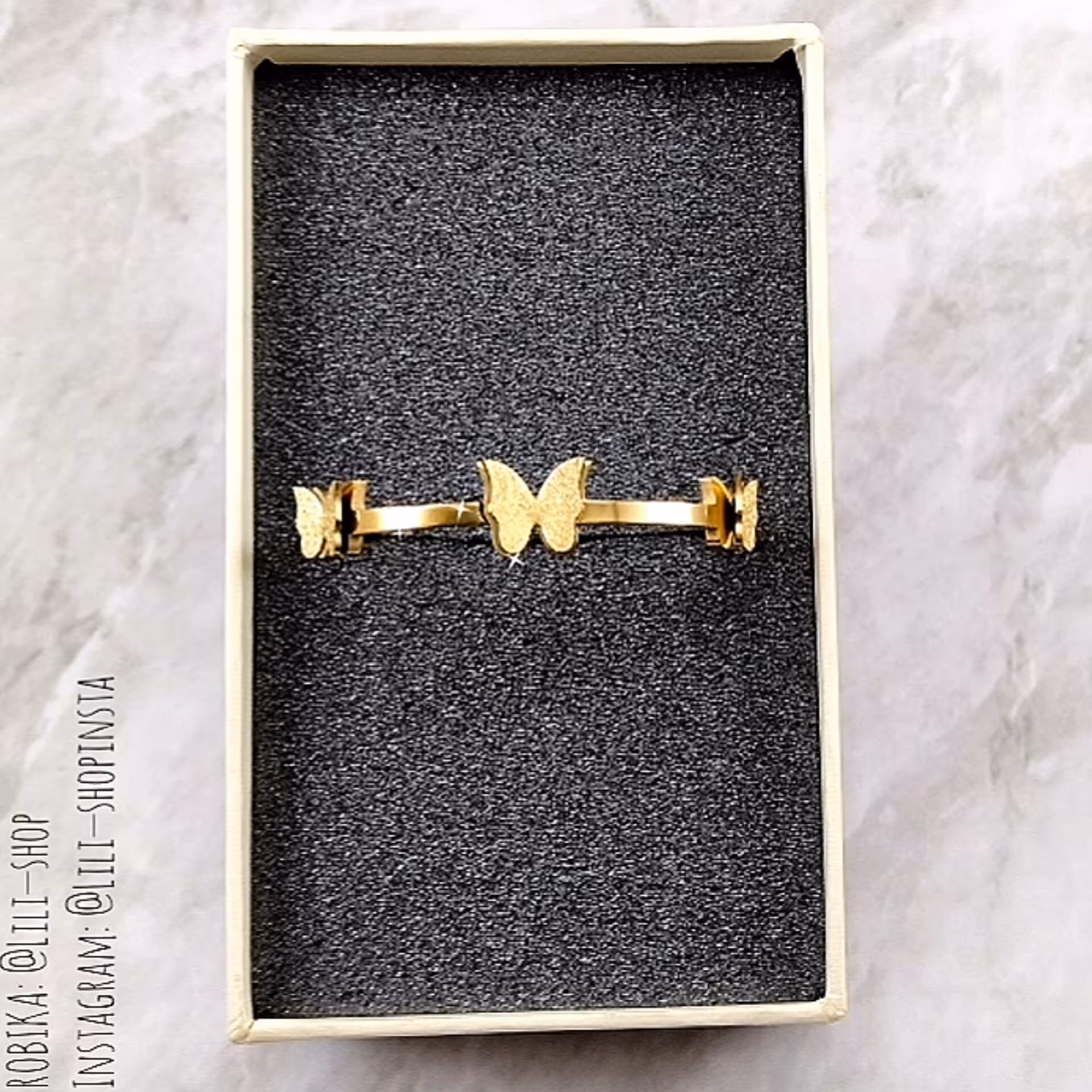 دستبند النگویی پروانه سه بعدی