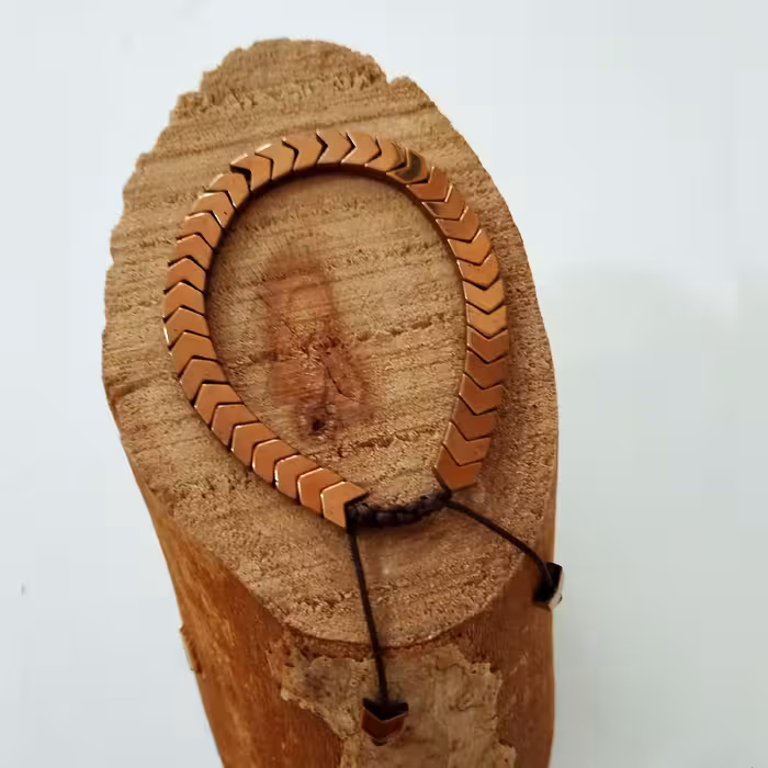 دستبند گره کشویی حدید برنزی