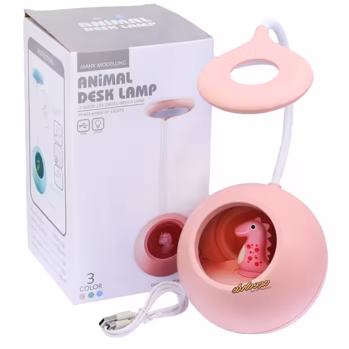 چراغ مطالعه رومیزی طرح یونی کورن گلبهی 1104