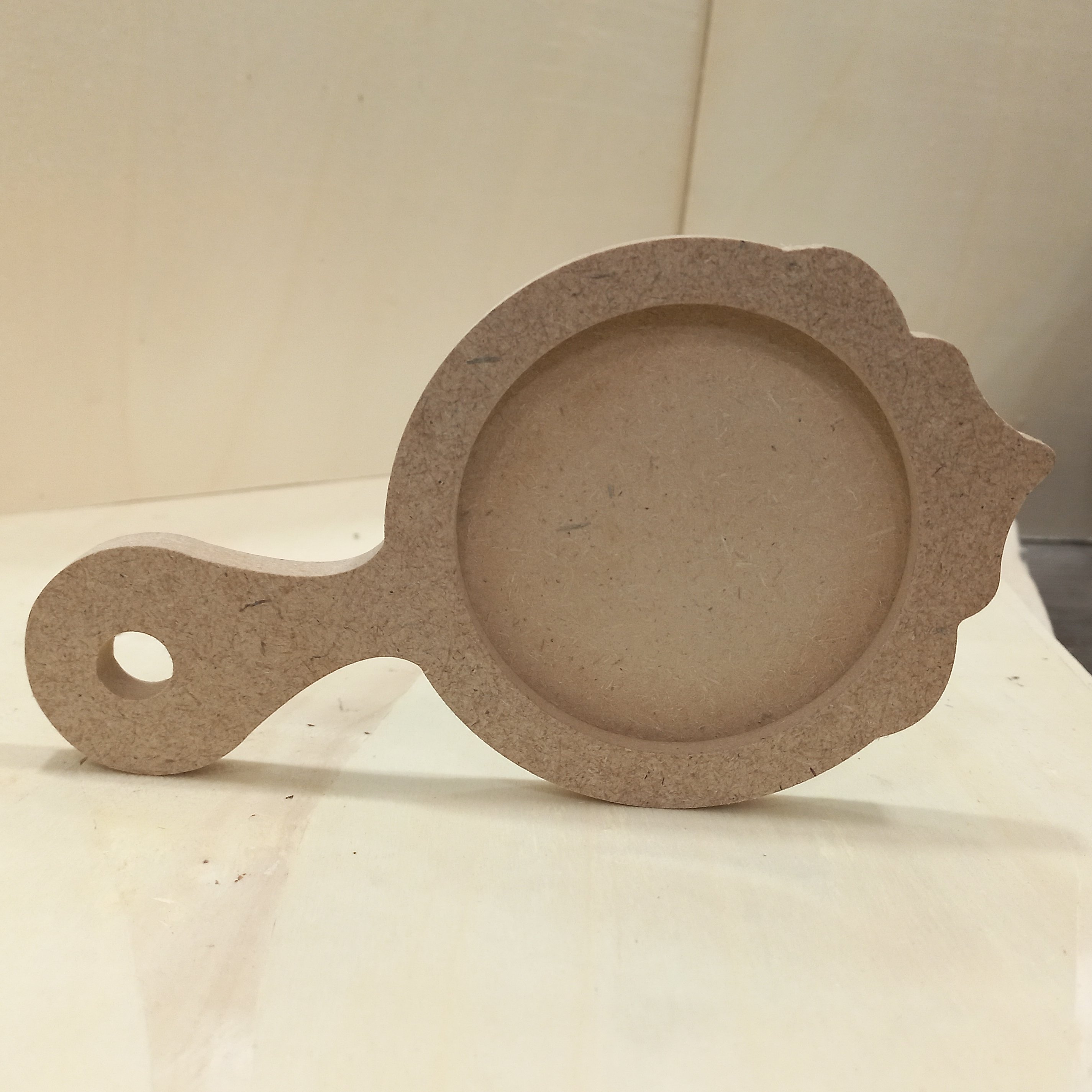 دسته آینه MDF خام طرح دار