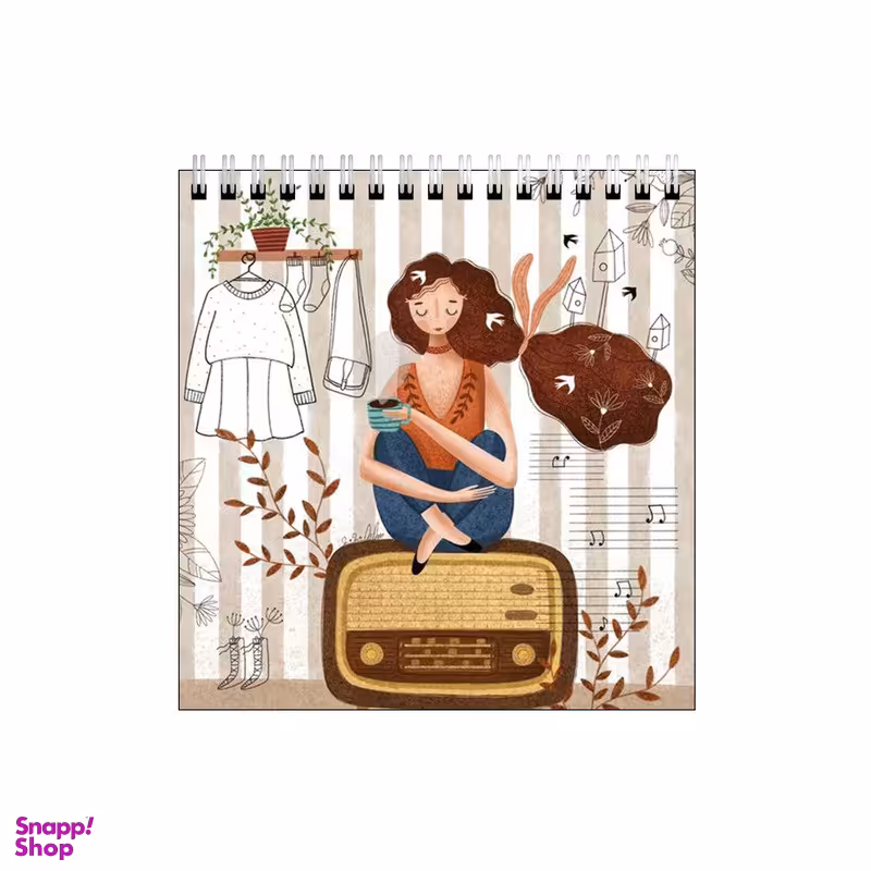 دفتر طراحی ۶۰ برگ طرح خاطرات نوستالژی کد 1544823