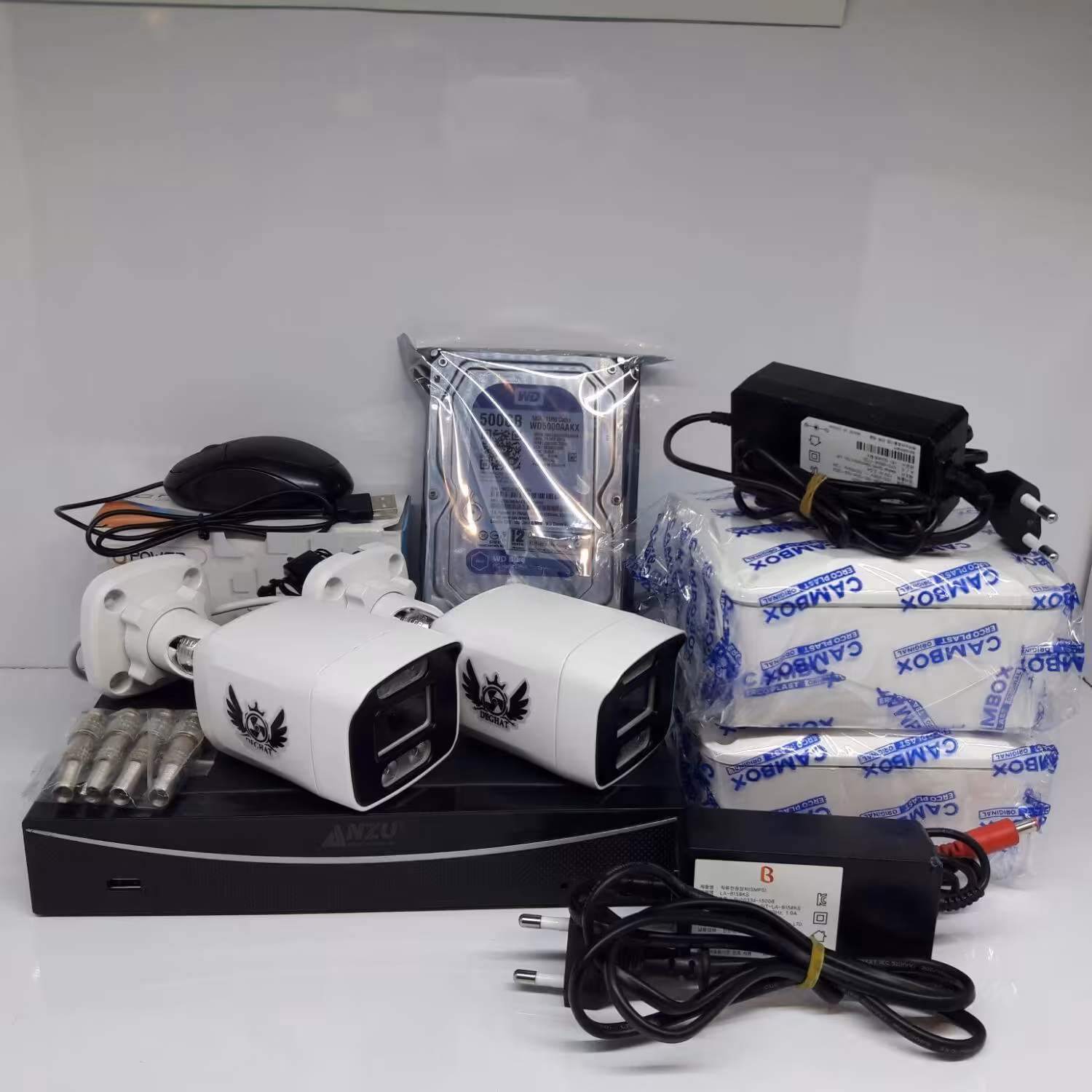 پک کامل دوربین مداربسته 5 مگاپیکسل (آماده ی نصب)