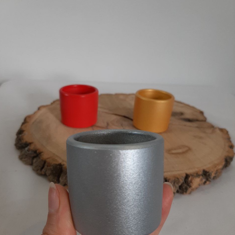 گلدان سنگی دایره رنگی(کارتن50تایی)دونه ای 5500ت در رنگبندی