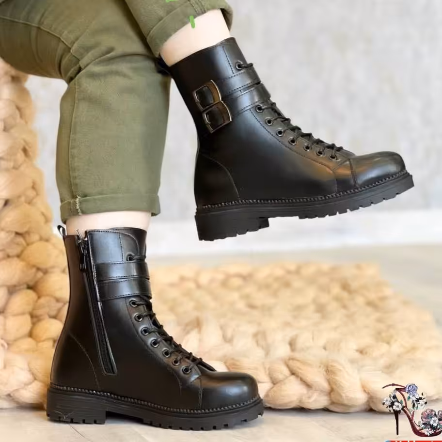 کفش بوت بغل 2سگک