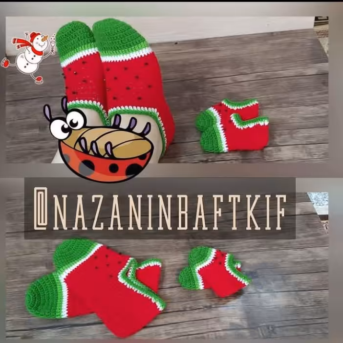 پاپوش،جوراب بافت،کفش کاموایی