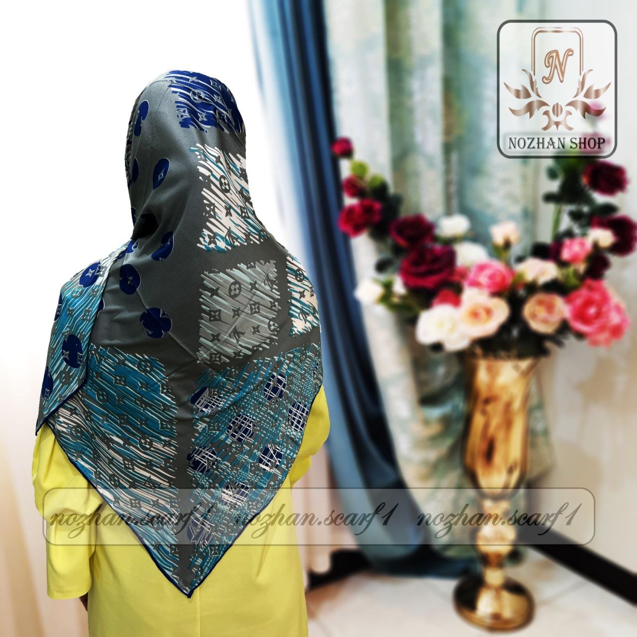 روسری رایون سوزنی کد(272d)