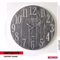 ساعت دیواری چوب و فلز  دستساز مدل  ANTIQUITE
(رنگ ذغالی)