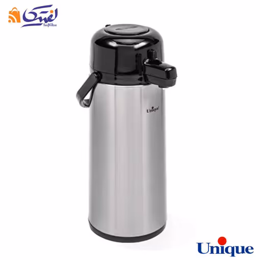 فلاسک 2.5 لیتر پمپی استیل شیشه دار یونیک UN-9100