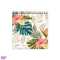 دفتر طراحی بامبیلیپ طرح بک گراند گل و برگ انجیری کد 1906517