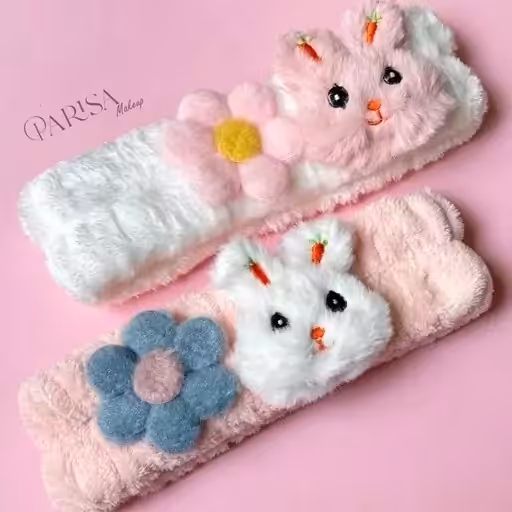 هد بند مدل پنبه ای طرح گربه فانتزی کیوت دخترانه نرم و پتویی مناسب فشیال (ارسال رایگان )

